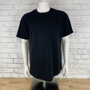 BYLT Shirt Men's Extra Large Short Sleeve‎ Black Drop Cut S/S Lux Premium Basics